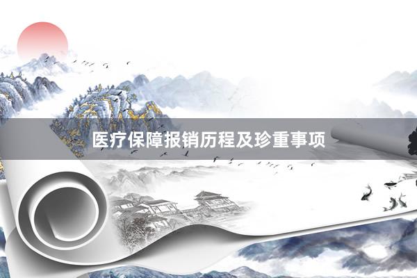 医疗保障报销历程及珍重事项